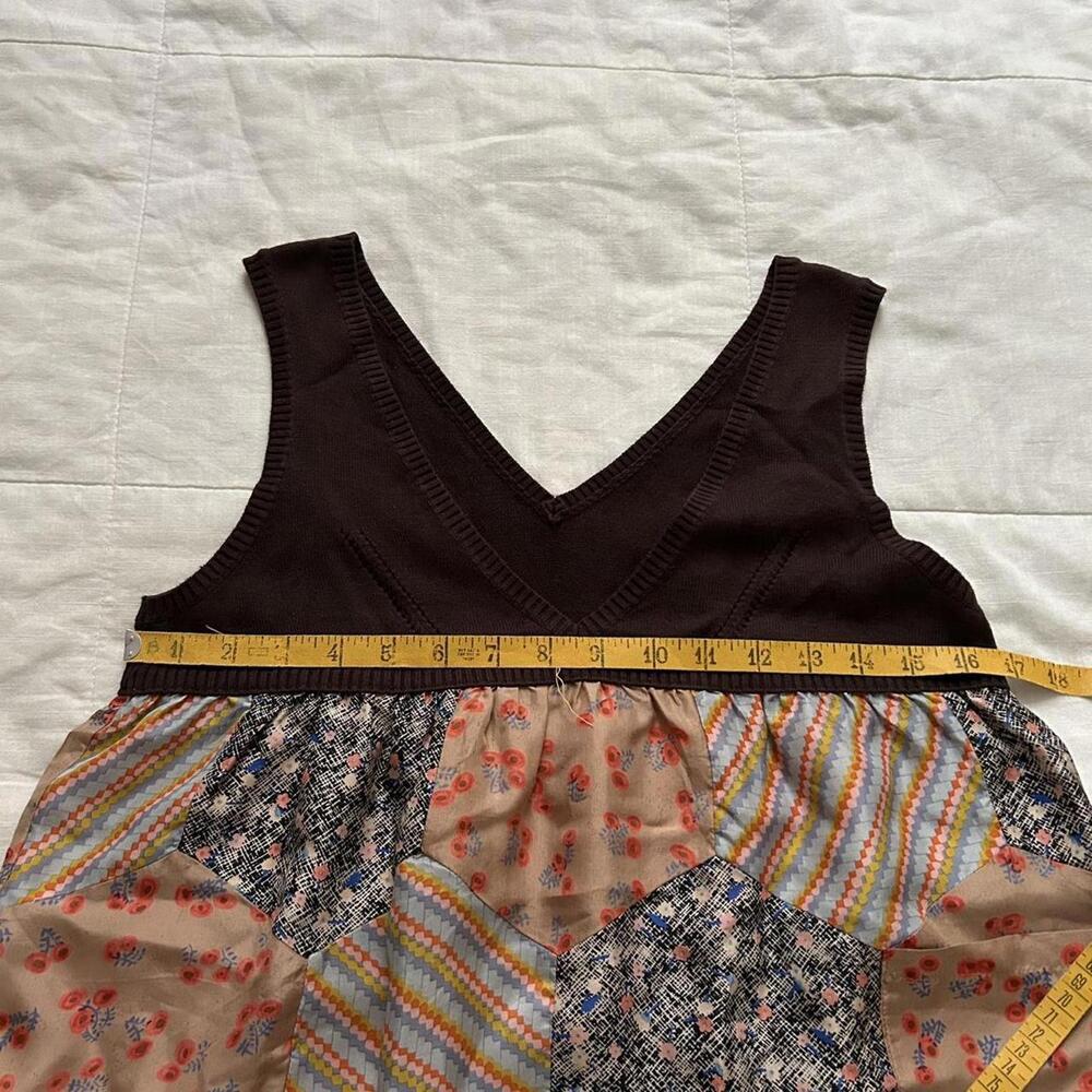 Tsumori Chisato Multicoloured patchwork silk quil… - image 6